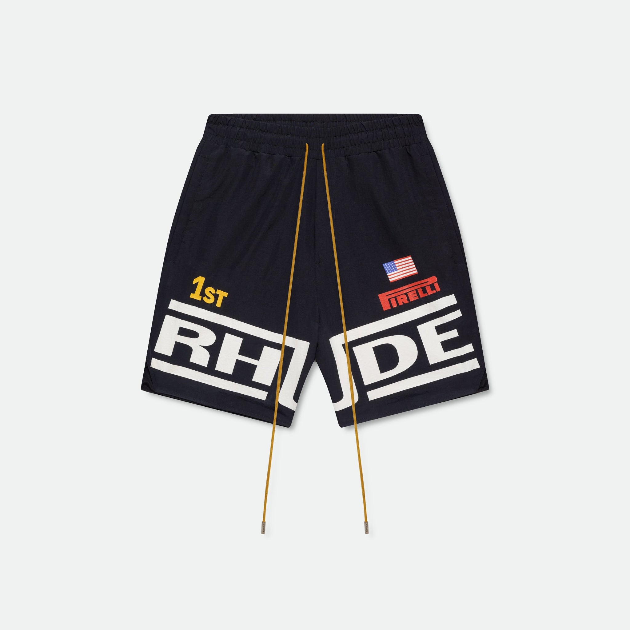 RHUDE CHAMPIONS LOGO SHORTS