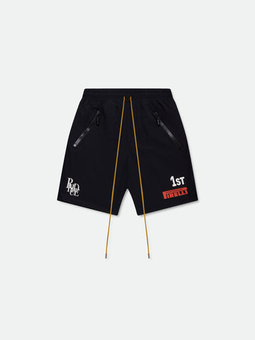 RHUDE 1ST LOGO SHORTS