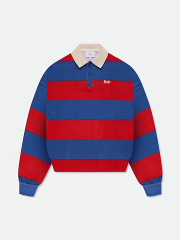 STRIPED PIQUE POLO