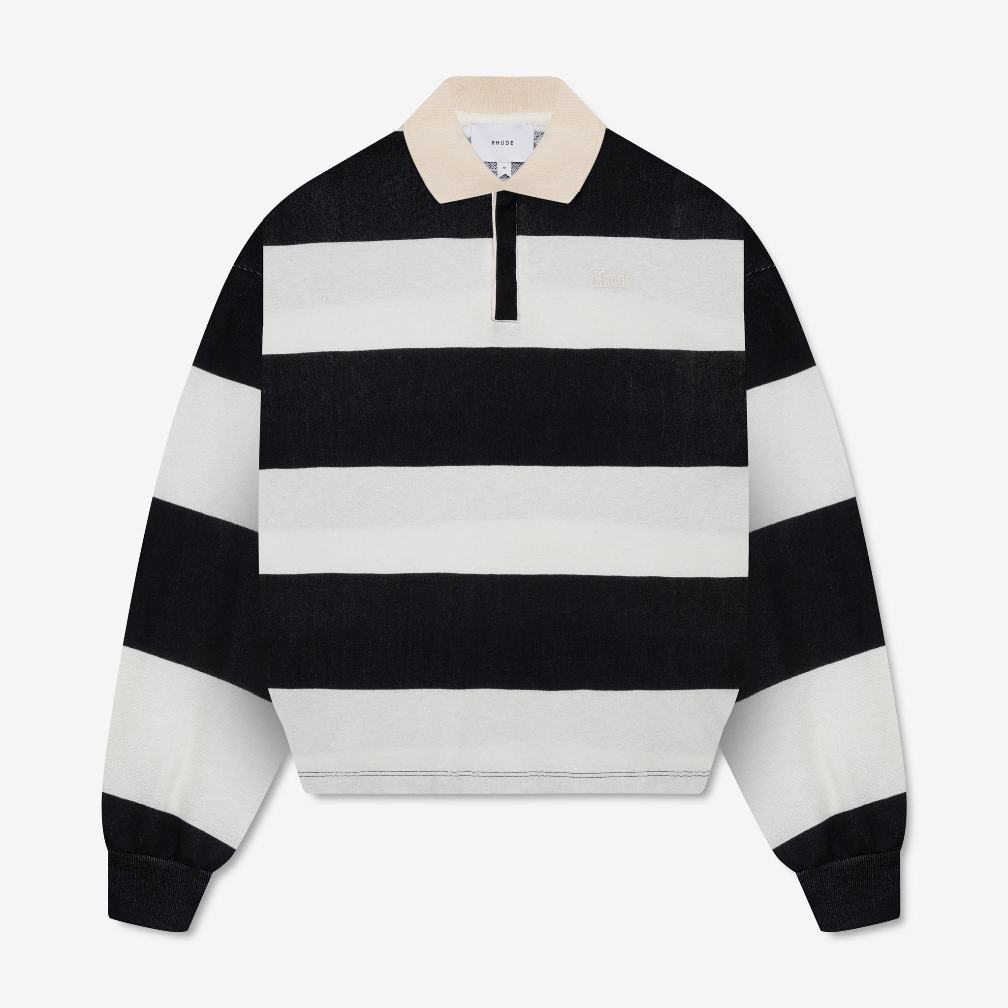 STRIPED PIQUE POLO