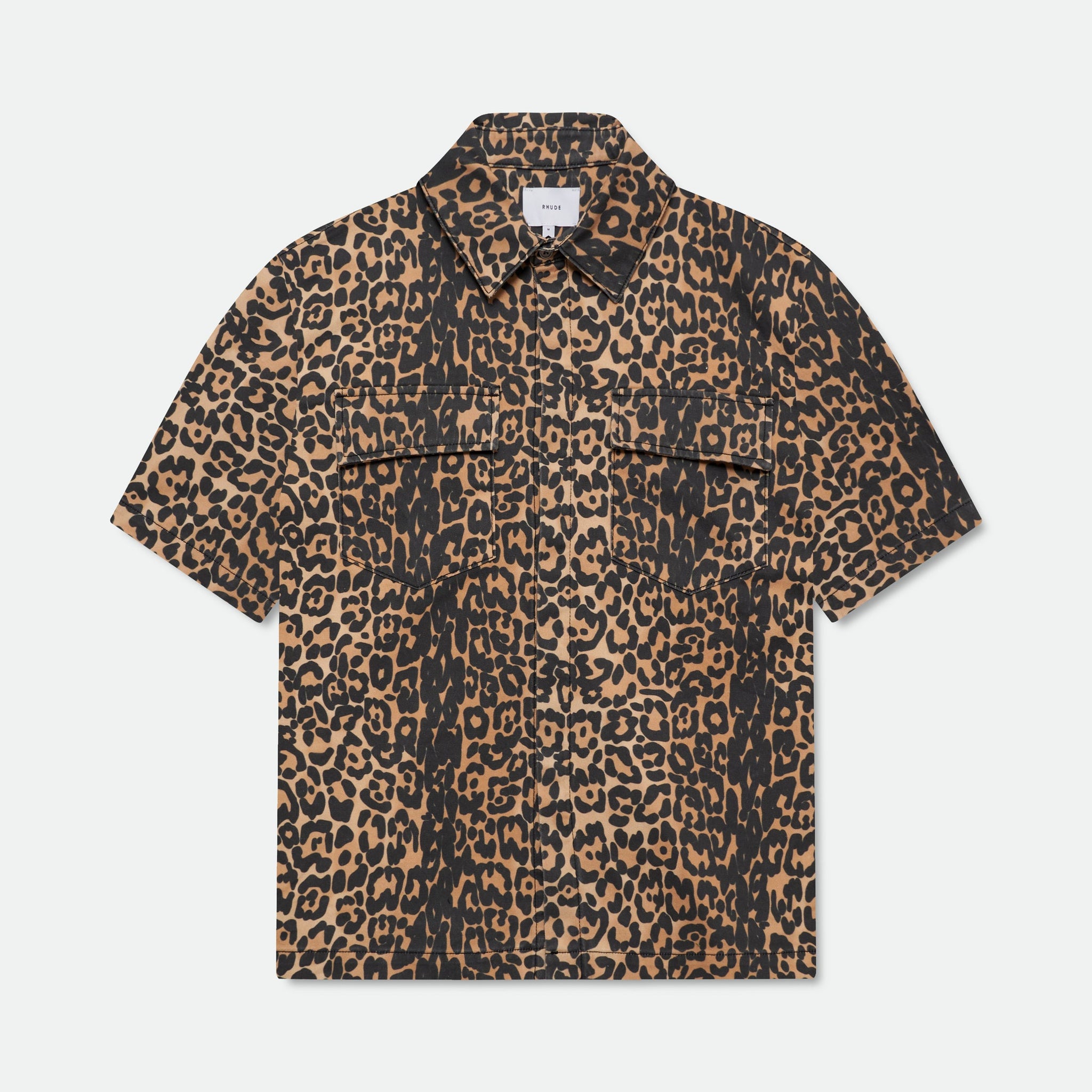 LEOPARD BOXY WORK SHIRT