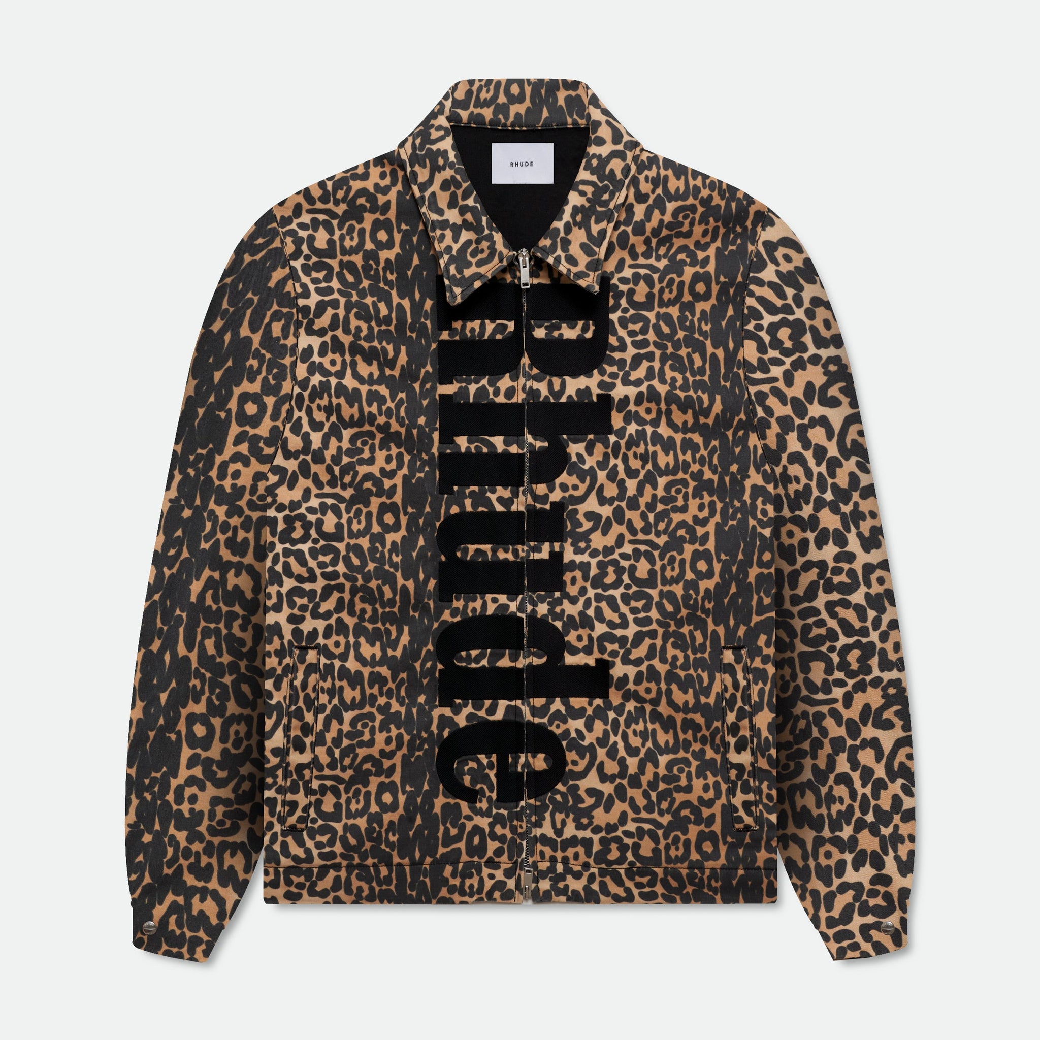 LEOPARD OVERSIZED WORK JACKET