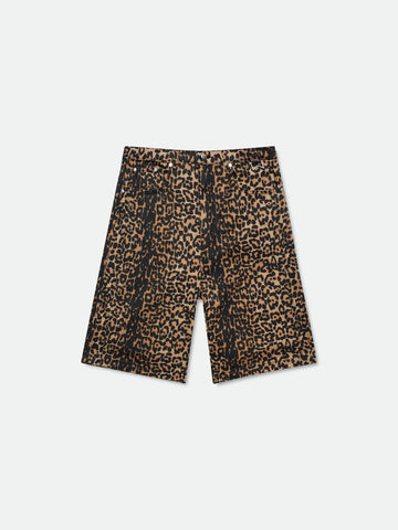 LEOPARD TRAXEDO BAGGY SHORT