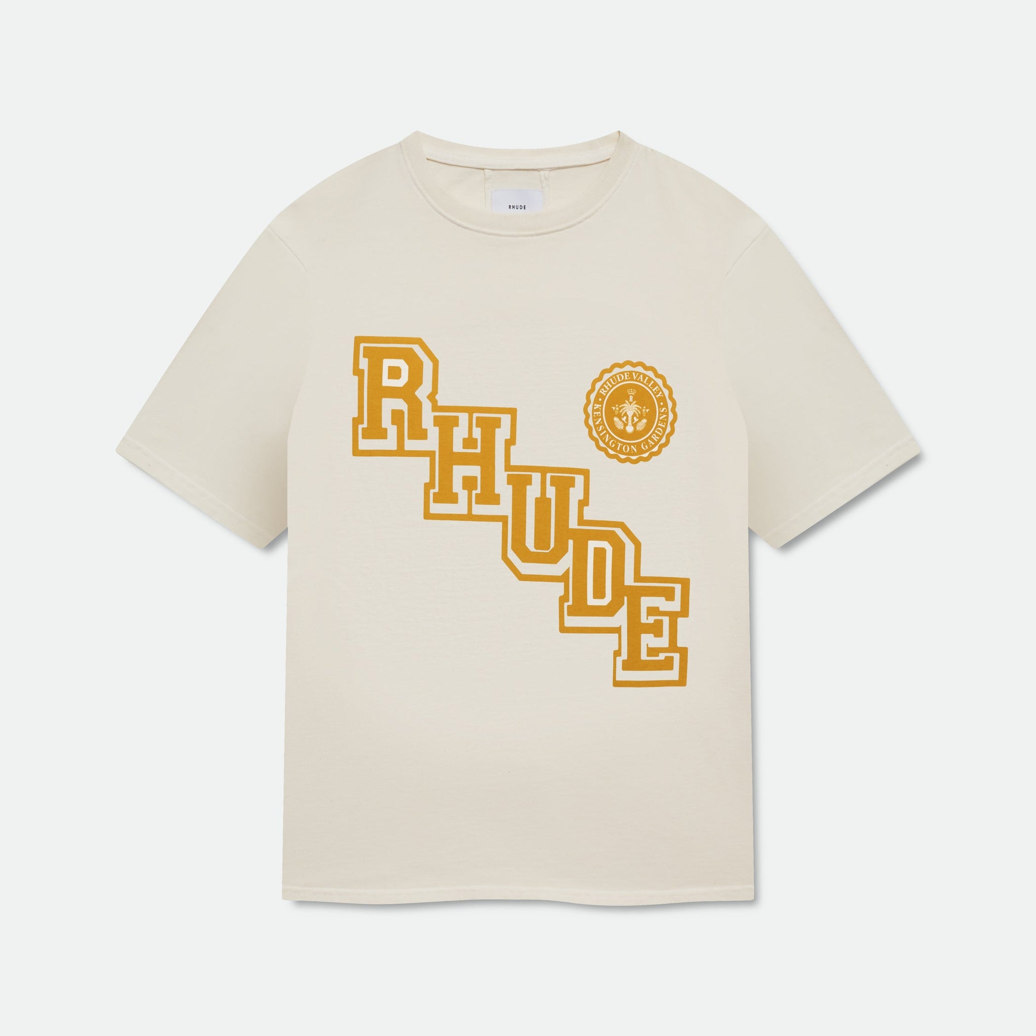 RHUDE COLLEGIATE CREST TEE