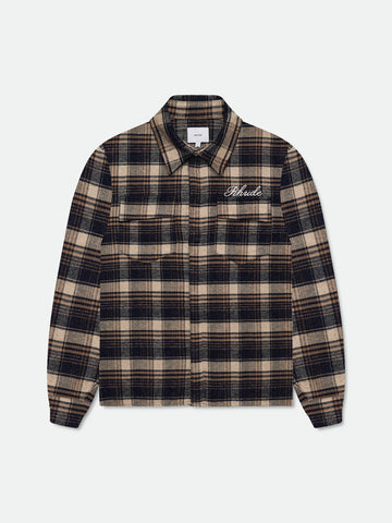 RHUDE SCRIPT LOGO FLANNEL