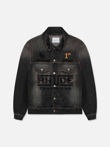 TIRE DENIM TRUCKER JACKET