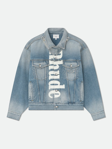 "PACK" DENIM TRUCKER JACKET