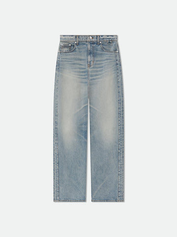 WIDE LEG TRAXEDO DENIM
