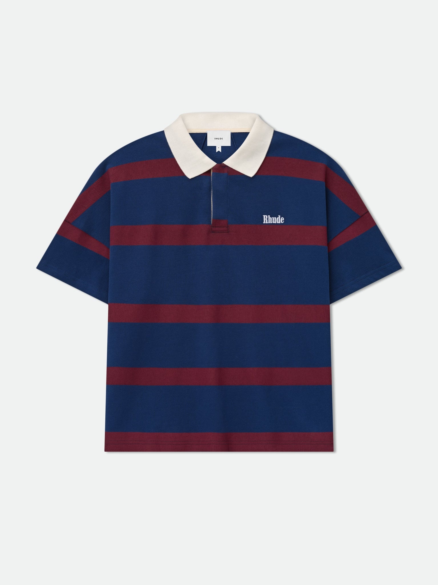 STRIPED PIQUE POLO