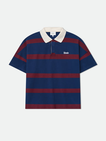 STRIPED PIQUE POLO