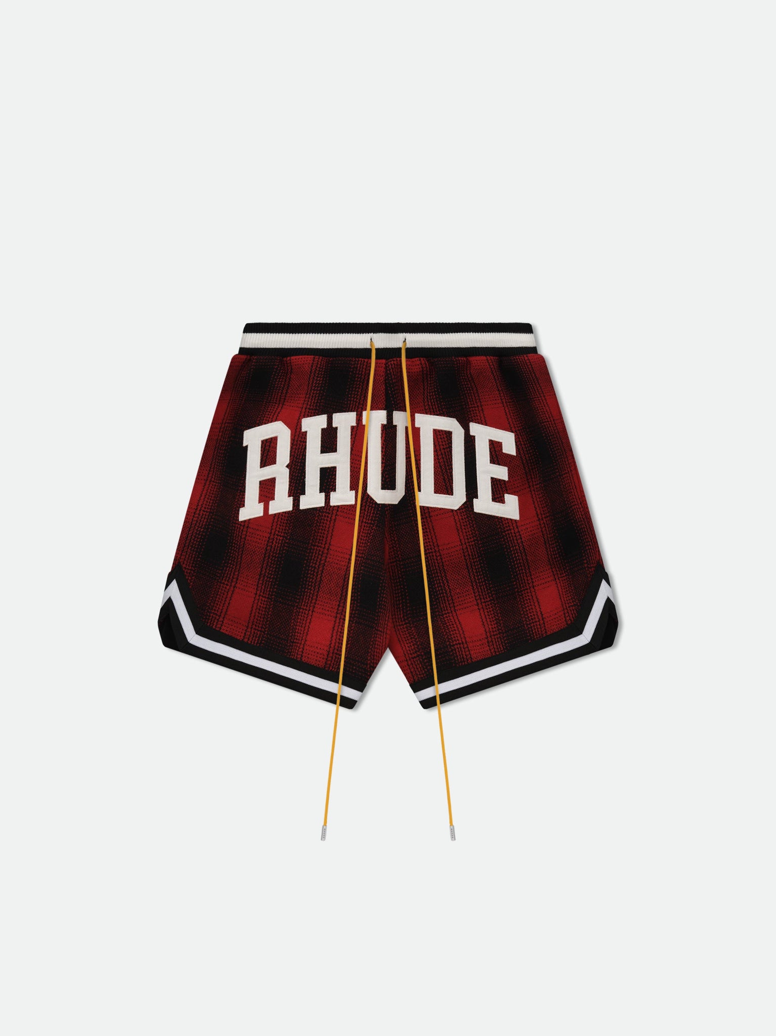 FLANNEL RHUDE COLLEGIATE COURT LOGO SHORT