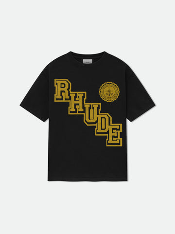 RHUDE COLLEGIATE CREST TEE