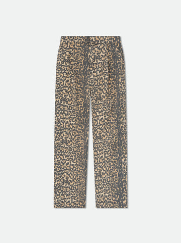 LEOPARD DROP-CROTCH TROUSER
