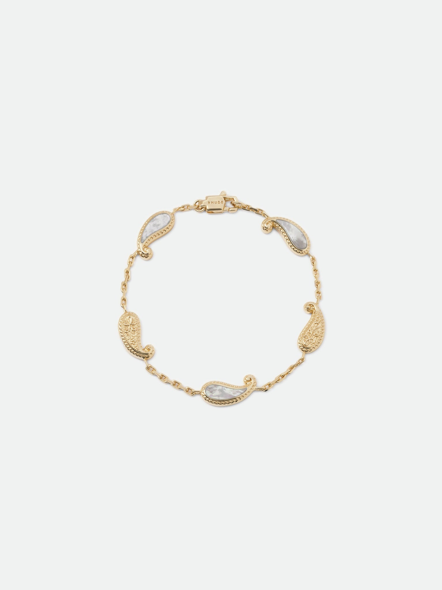 TEARS OF JOY BRACELET — GOLD/MOTHER OF PEARL