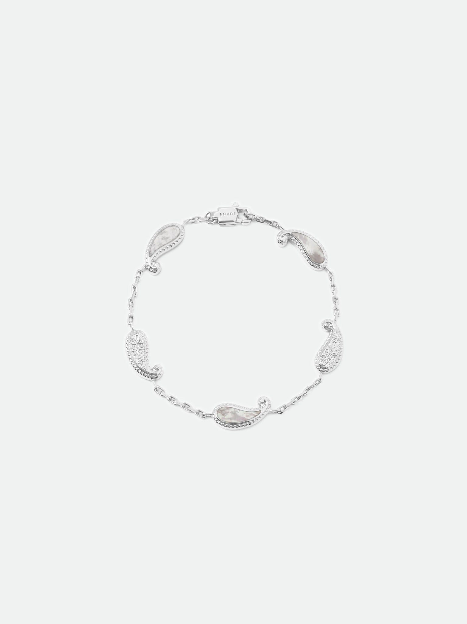 TEARS OF JOY BRACELET — SILVER/MOTHER OF PEARL