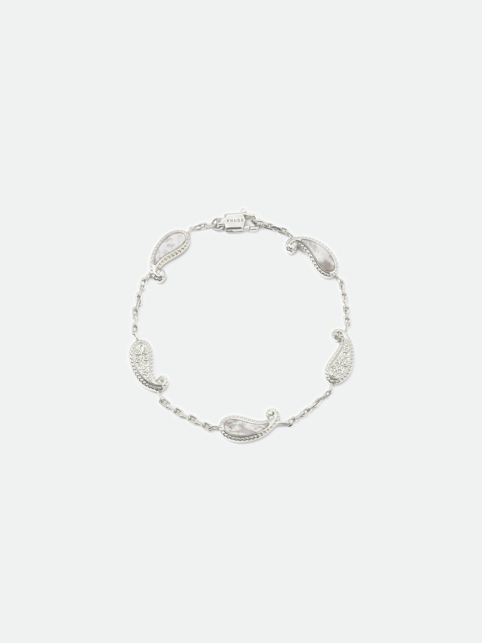 TEARS OF JOY BRACELET — 14K WHITE GOLD/MOTHER OF PEARL