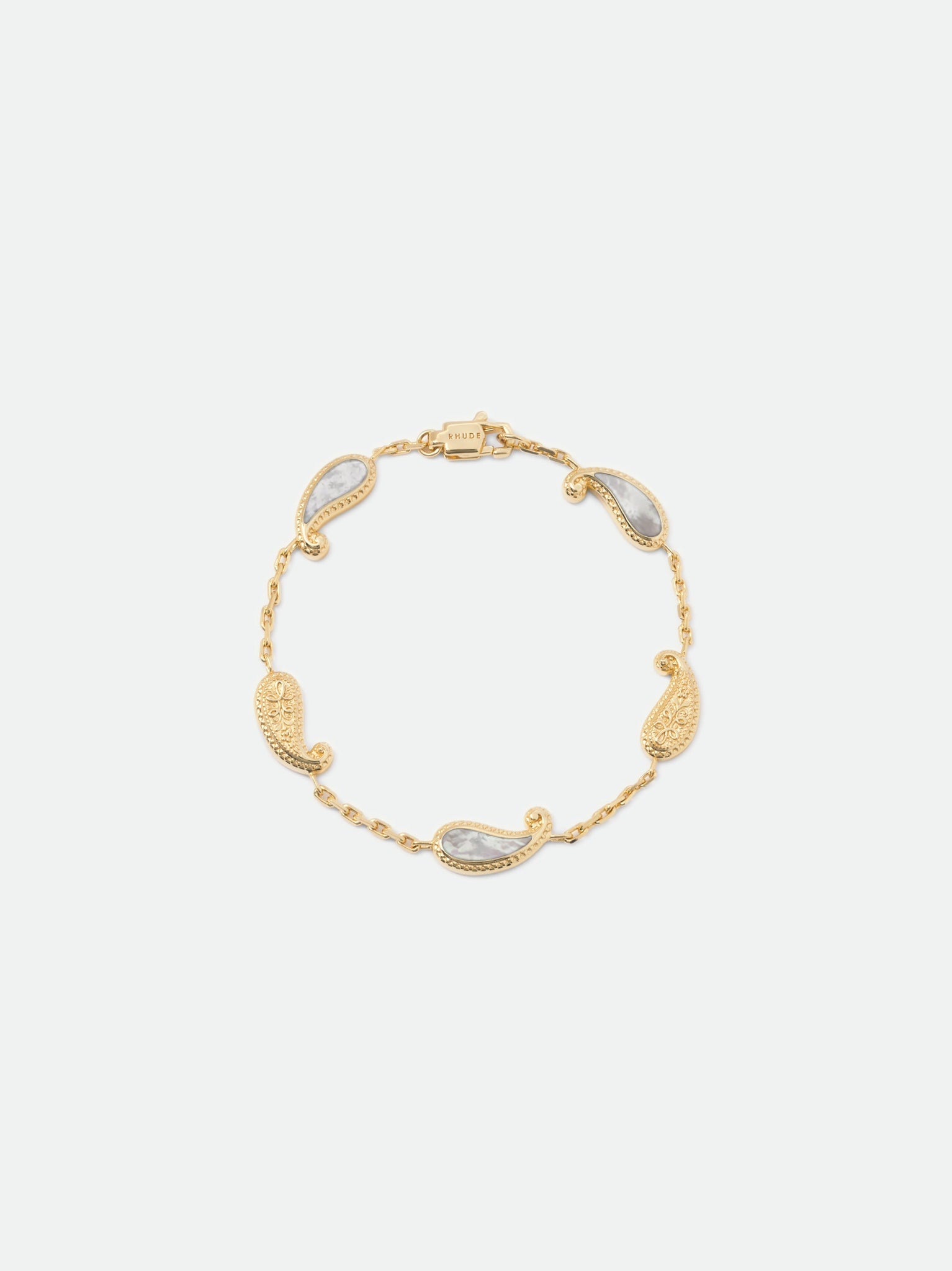 TEARS OF JOY BRACELET — 14k YELLOW GOLD/MOTHER OF PEARL